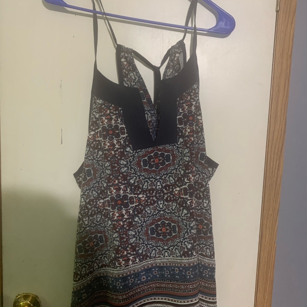 Athleta ‘Medallion Dunes’ boho pattern quick dry UPF 50 tank top large